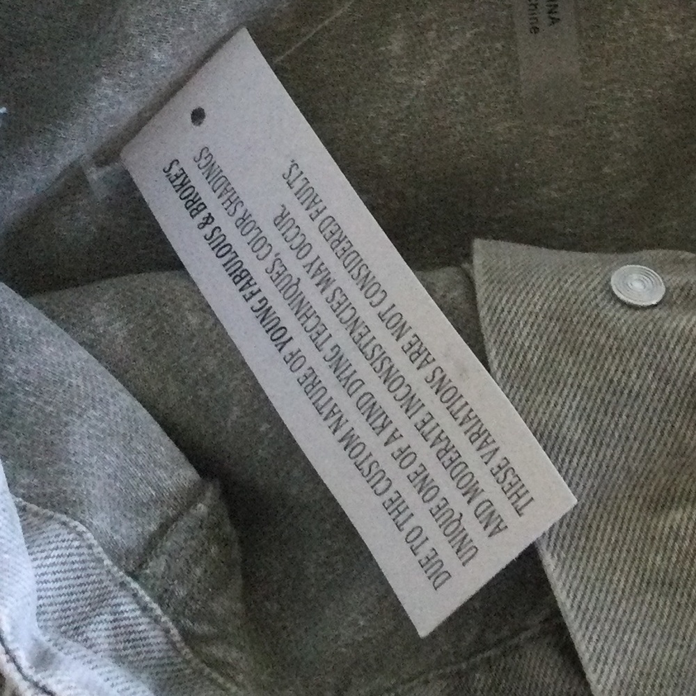 NWT Young Fabulous & Broke Kace Denim High Waist Paper Bag Skirt Sz S $110 - Picture 9 of 11